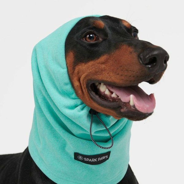 Anxiety Calming Dog Earmuff Protector – Turquoise | Spark Paws Dog Hats and Accessories Dog Hats & Accessories Dog Hats & Accessories