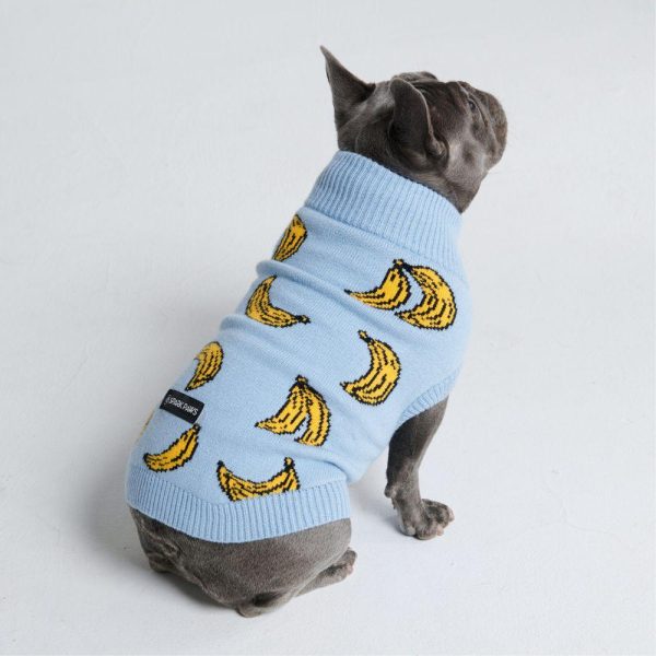 Banana Knit Dog Sweater | Spark Paws Dog Knit Sweaters Dog Knit Sweaters Dog Knit Sweaters