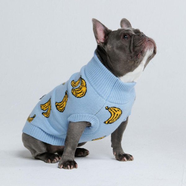 Banana Knit Dog Sweater | Spark Paws Dog Knit Sweaters Dog Knit Sweaters Dog Knit Sweaters