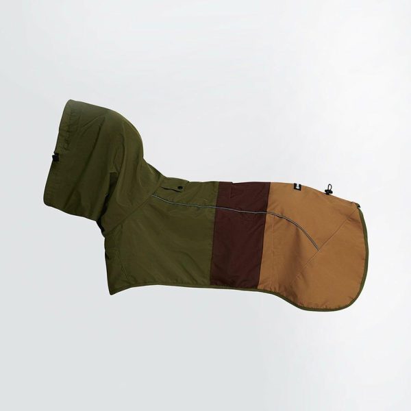 Breatheshield™ Dog Raincoat – Green Brown Tan | Spark Paws Dog Raincoat Dog Raincoat Dog Raincoat