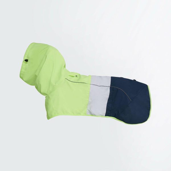 Breatheshield™ Dog Raincoat- Lime White Navy | Spark Paws Dog Raincoat Dog Raincoat Dog Raincoat