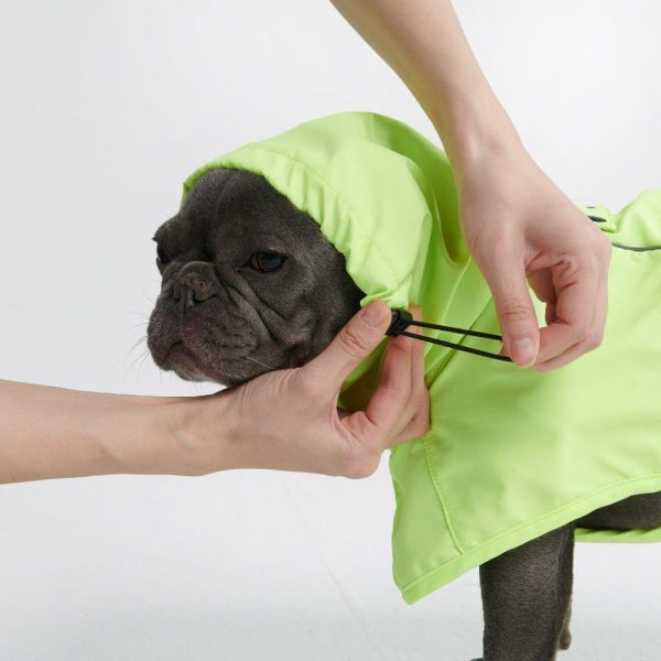 Breatheshield™ Dog Raincoat- Lime White Navy | Spark Paws Dog Raincoat Dog Raincoat Dog Raincoat