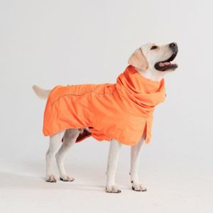 Breatheshield™ Dog Raincoat – Neon Orange | Spark Paws Dog Raincoat Dog Raincoat Dog Raincoat