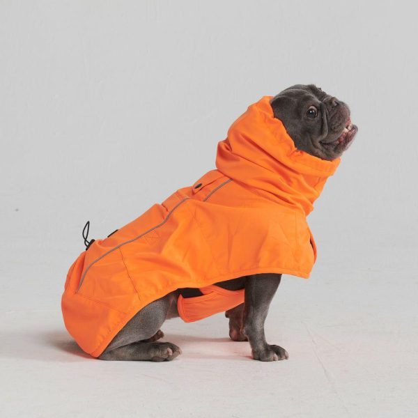 Breatheshield™ Dog Raincoat – Neon Orange | Spark Paws Dog Raincoat Dog Raincoat Dog Raincoat