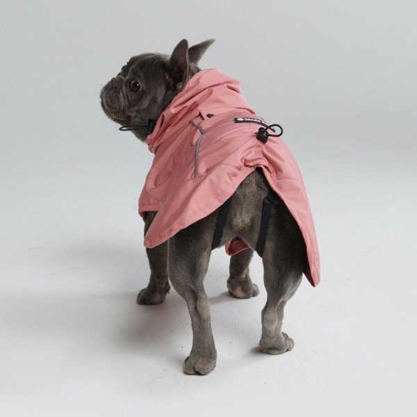 Breatheshield™ Dog Raincoat – Sea Pink | Spark Paws Dog Raincoat Dog Raincoat Dog Raincoat