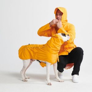 Breatheshield™ Human Raincoat – Mustard Yellow | Spark Paws Dog and Owner Matching Sets Dog & Owner Matching Sets Dog & Owner Matching Sets