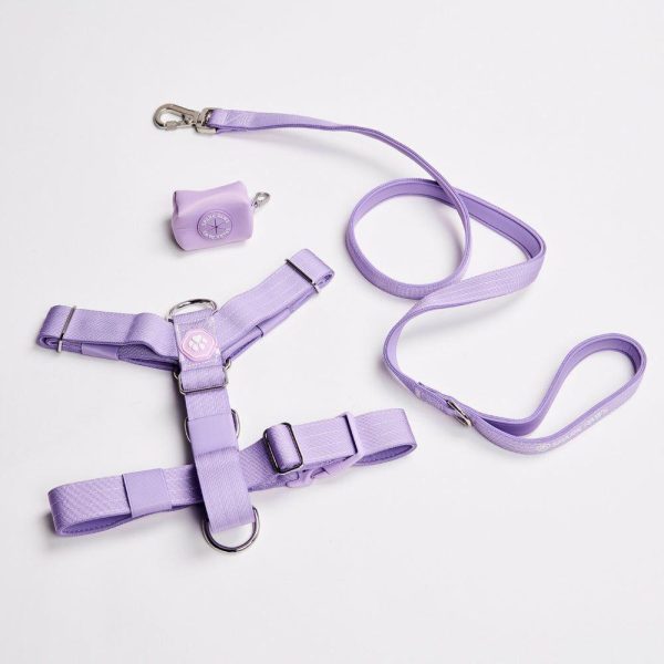 Comfort Control No-Pull Dog Harness Set – Lilac | Spark Paws No-Pull Dog Harness No-Pull Dog Harness Lilac