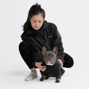 CozyFlex Utility Human Hoodie – Black | Spark Paws Dog and Owner Matching Sets Dog & Owner Matching Sets Black