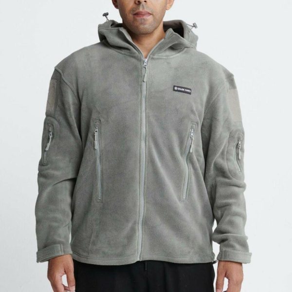 CozyFlex Utility Human Hoodie – Grey | Spark Paws Dog and Owner Matching Sets Dog & Owner Matching Sets Dog & Owner Matching Sets