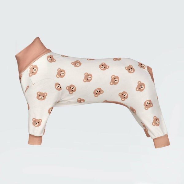 Dog Pajama – Bear Beige | Spark Paws Dog Pajama Onesies Dog Pajama Onesies Bear Beige