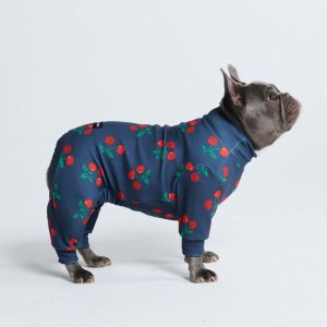 Dog Pajama – Cherries | Spark Paws Dog Pajama Onesies Dog Pajama Onesies Cherries