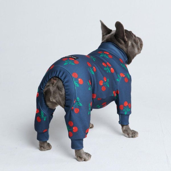 Dog Pajama – Cherries | Spark Paws Dog Pajama Onesies Dog Pajama Onesies Cherries