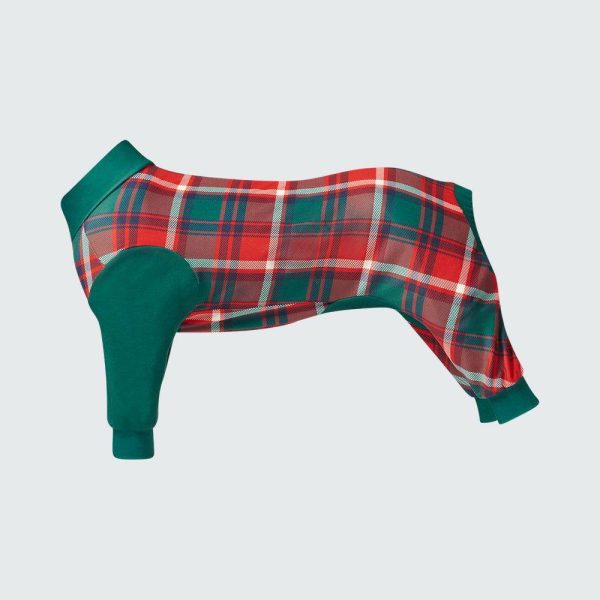 Dog Pajama – Green and Red Plaid | Spark Paws Dog Pajama Onesies Dog Pajama Onesies Dog Pajama Onesies