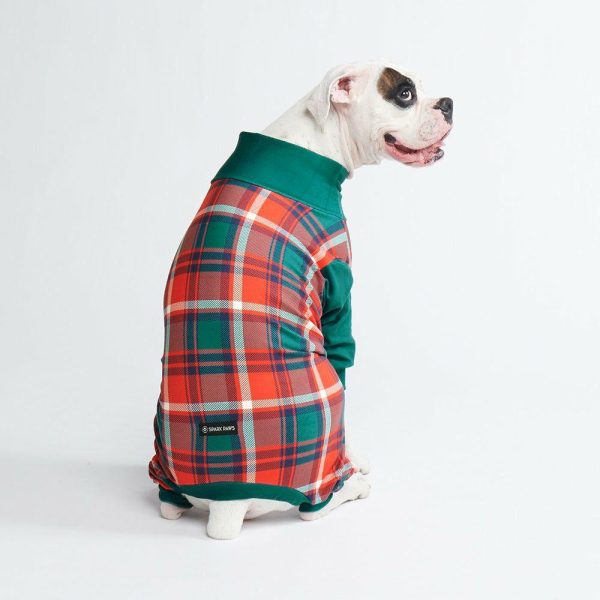 Dog Pajama – Green and Red Plaid | Spark Paws Dog Pajama Onesies Dog Pajama Onesies Dog Pajama Onesies