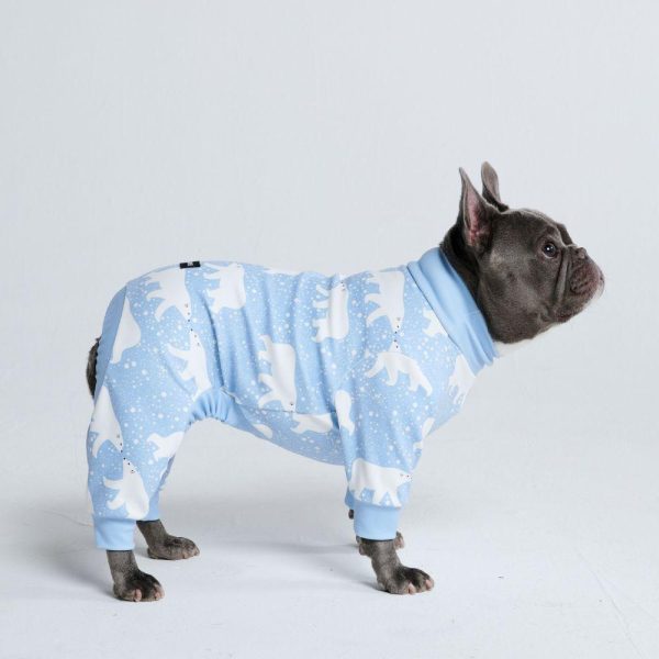 Dog Pajama – Snowy Polar Bear | Spark Paws Dog Pajama Onesies Dog Pajama Onesies Dog Pajama Onesies