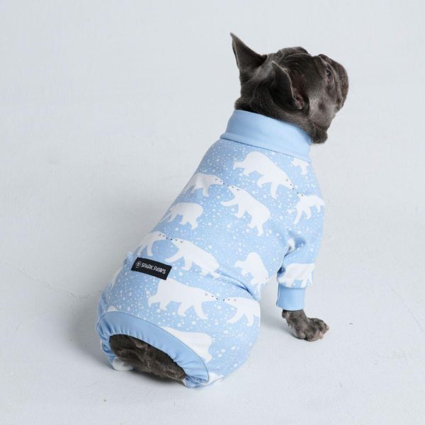 Dog Pajama – Snowy Polar Bear | Spark Paws Dog Pajama Onesies Dog Pajama Onesies Dog Pajama Onesies