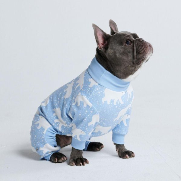 Dog Pajama – Snowy Polar Bear | Spark Paws Dog Pajama Onesies Dog Pajama Onesies Dog Pajama Onesies