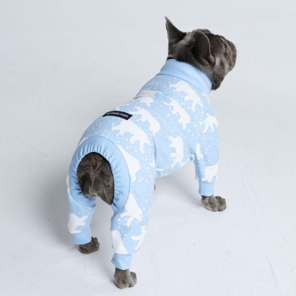 Dog Pajama – Snowy Polar Bear | Spark Paws Dog Pajama Onesies Dog Pajama Onesies Dog Pajama Onesies