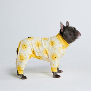 Dog Pajama – Sunshine | Spark Paws Dog Pajama Onesies Dog Pajama Onesies Dog Pajama Onesies