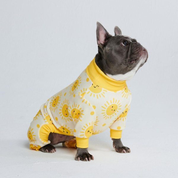 Dog Pajama – Sunshine | Spark Paws Dog Pajama Onesies Dog Pajama Onesies Dog Pajama Onesies