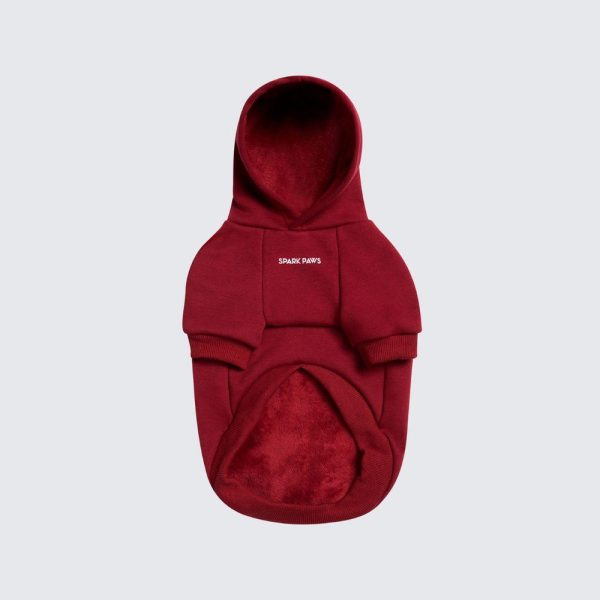 Essential Dog Hoodie – Burgundy | Spark Paws Dog and Owner Matching Sets Dog & Owner Matching Sets Burgundy