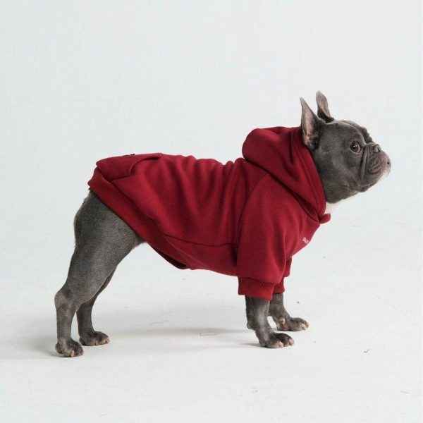 Essential Dog Hoodie – Burgundy | Spark Paws Dog and Owner Matching Sets Dog & Owner Matching Sets Burgundy