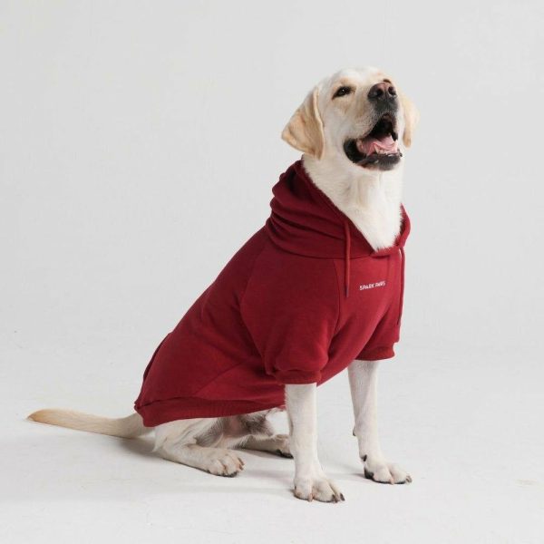 Essential Dog Hoodie – Burgundy | Spark Paws Dog and Owner Matching Sets Dog & Owner Matching Sets Burgundy