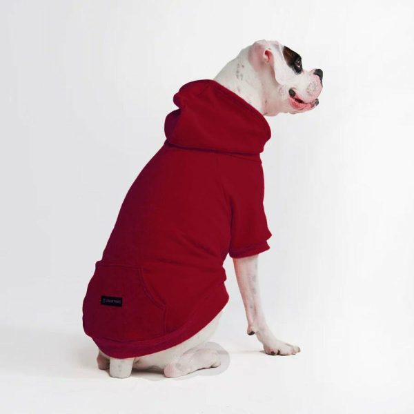 Essential Dog Hoodie – Burgundy | Spark Paws Dog and Owner Matching Sets Dog & Owner Matching Sets Burgundy