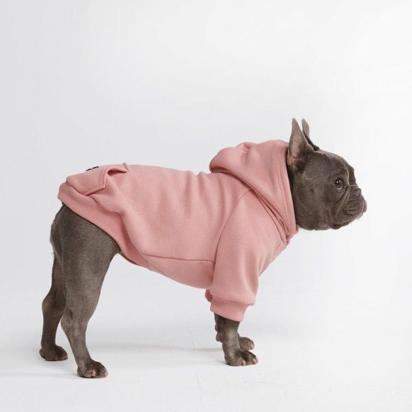 Essential Dog Hoodie – Dusty Pink | Spark Paws Dog Hoodies Dog & Owner Matching Sets Dog & Owner Matching Sets