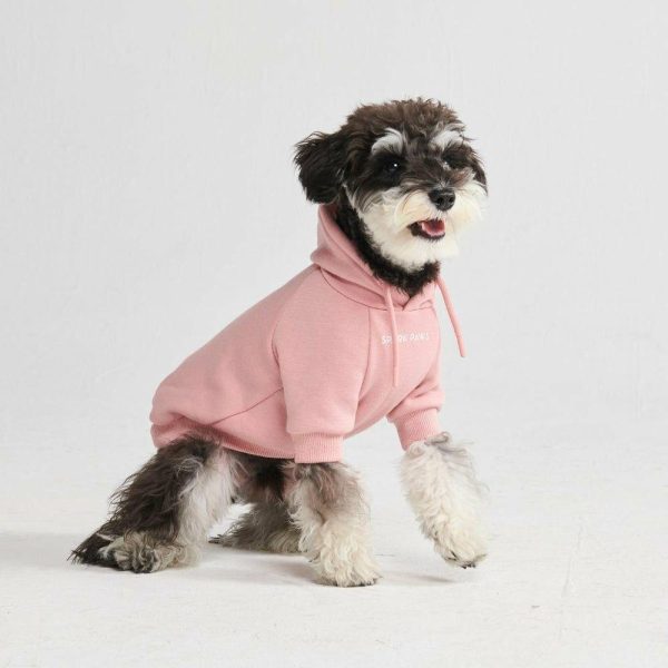 Essential Dog Hoodie – Dusty Pink | Spark Paws Dog Hoodies Dog & Owner Matching Sets Dog & Owner Matching Sets