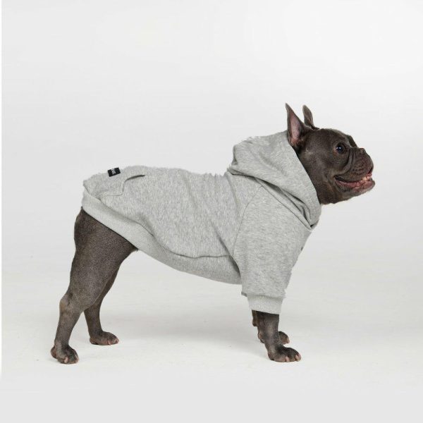 Essential Dog Hoodie – Light Grey | Spark Paws Dog Hoodies Dog & Owner Matching Sets Dog & Owner Matching Sets