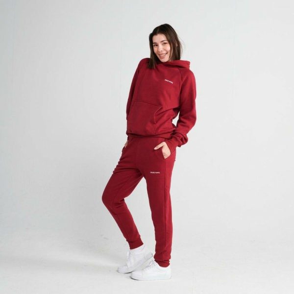 Essential Human Hoodie – Burgundy | Spark Paws Dog and Owner Matching Sets Dog & Owner Matching Sets Burgundy