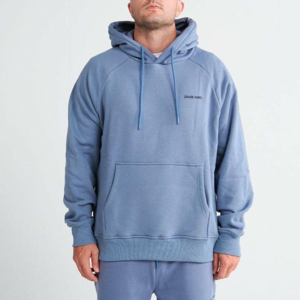 Essential Human Hoodie – Slate Blue | Spark Paws Dog and Owner Matching Sets Dog & Owner Matching Sets Dog & Owner Matching Sets