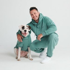 Essential Human Hoodie – Teal | Spark Paws Dog and Owner Matching Sets Dog & Owner Matching Sets Dog & Owner Matching Sets