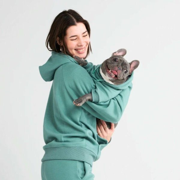 Essential Human Hoodie – Teal | Spark Paws Dog and Owner Matching Sets Dog & Owner Matching Sets Dog & Owner Matching Sets