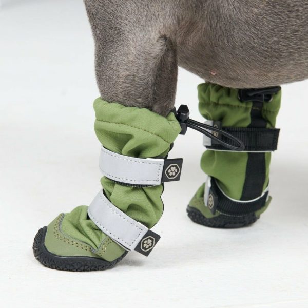 Flex Shell Water-resistant Dog Boots – Green | Spark Paws Dog Shoe & Boots Dog Shoe & Boots Dog Shoe & Boots