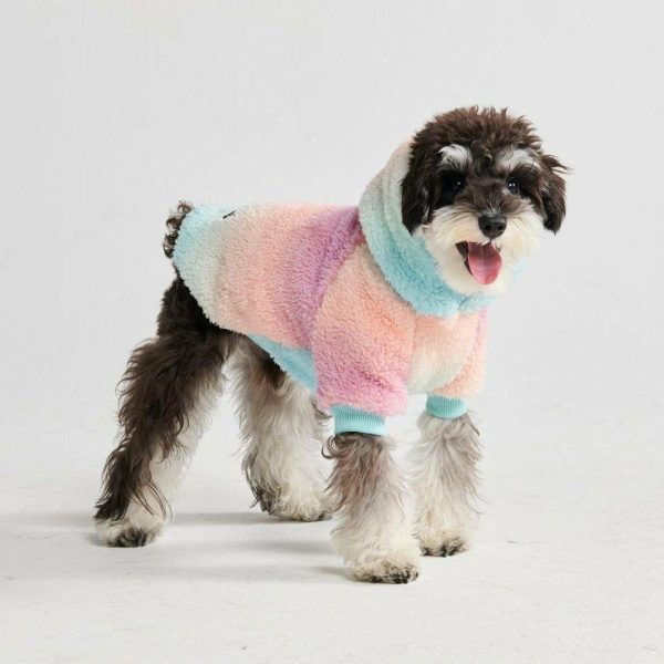 Fluffdreams Blanket Dog Hoodie – Pastel Icing | Spark Paws Dog Hoodies Dog & Owner Matching Sets Dog & Owner Matching Sets