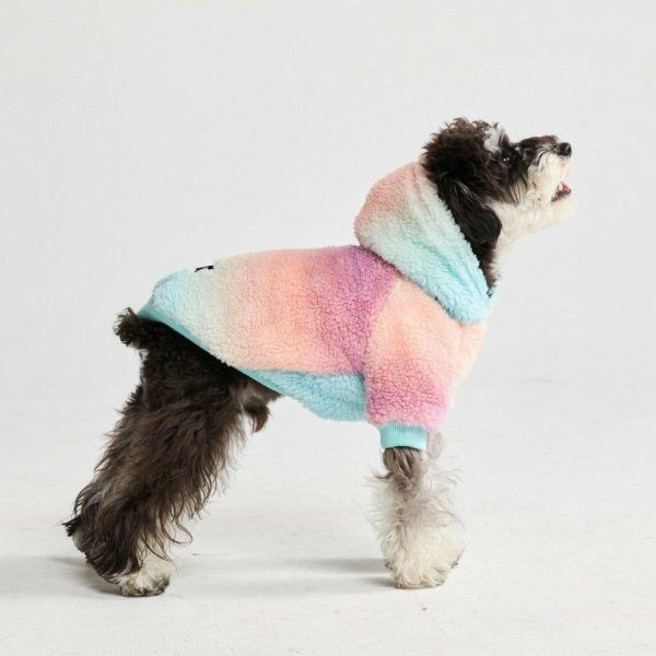 Fluffdreams Blanket Dog Hoodie – Pastel Icing | Spark Paws Dog Hoodies Dog & Owner Matching Sets Dog & Owner Matching Sets