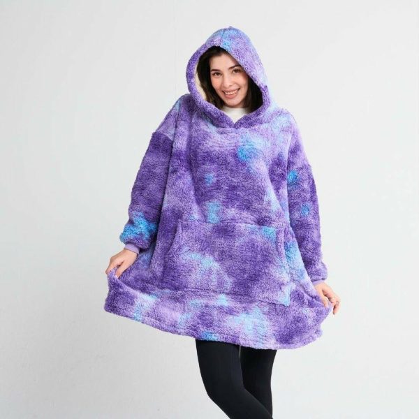 Fluffdreams Oversized Human Hoodie – Berrylicious | Spark Paws Dog and Owner Matching Sets Dog & Owner Matching Sets Berrylicious