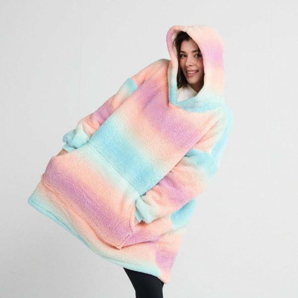 Fluffdreams Oversized Human Hoodie – Pastel Icing | Spark Paws Dog and Owner Matching Sets Dog & Owner Matching Sets Dog & Owner Matching Sets