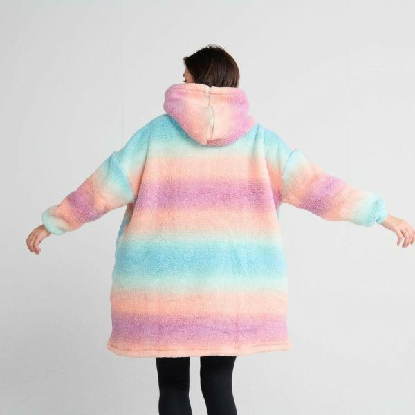 Fluffdreams Oversized Human Hoodie – Pastel Icing | Spark Paws Dog and Owner Matching Sets Dog & Owner Matching Sets Dog & Owner Matching Sets