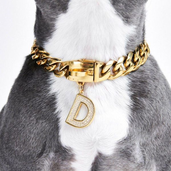 Initial Letter Jewelry Tag – D | Spark Paws Letter Jewelry Dog Tags Chains & Tags Gold