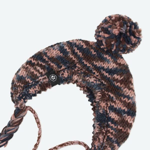 Knit Pom Pom Dog Beanie Hat – Chestnut | Spark Paws Dog Hats and Accessories Dog Hats & Accessories Chestnut