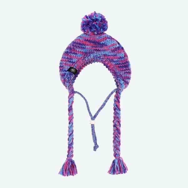 Knit Pom Pom Dog Beanie Hat – Purple & Lavender | Spark Paws Dog Hats and Accessories Dog Hats & Accessories Dog Hats & Accessories