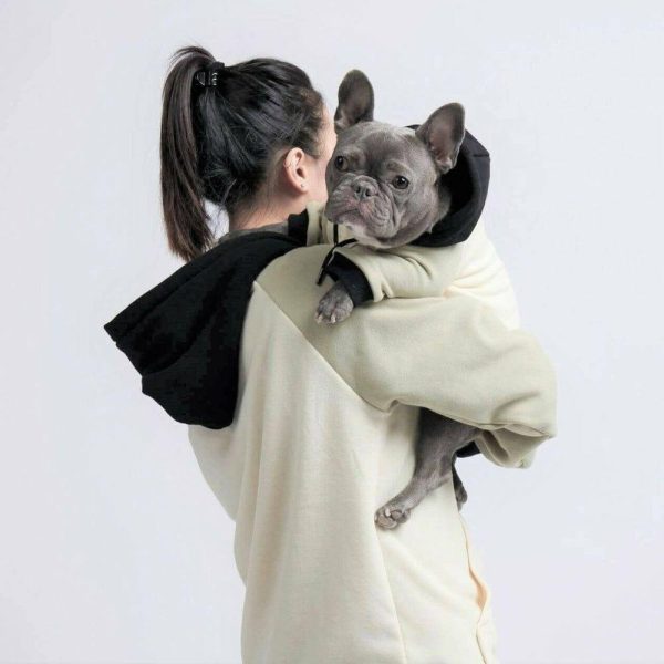 Olive Cream Human Hoodie | Spark Paws Dog and Owner Matching Sets Dog & Owner Matching Sets Dog & Owner Matching Sets