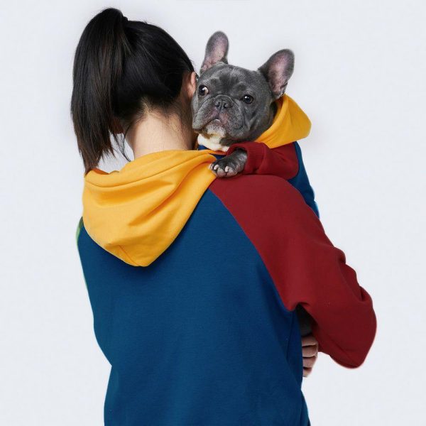 Primary Color Block Dog Hoodie | Spark Paws Dog Hoodies Dog & Owner Matching Sets Dog & Owner Matching Sets