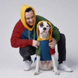 Primary Color Block Human Hoodie | Spark Paws Dog and Owner Matching Sets Dog & Owner Matching Sets Dog & Owner Matching Sets