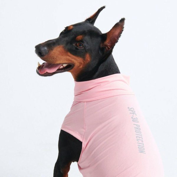 Sunblock Dog T-Shirt – Pink | Spark Paws Dog T-Shirts Dog T-Shirts Dog T-Shirts