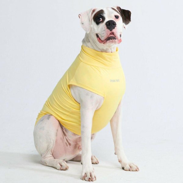 Sunblock Dog T-Shirt – Yellow | Spark Paws Dog T-Shirts Wear Dog T-Shirts