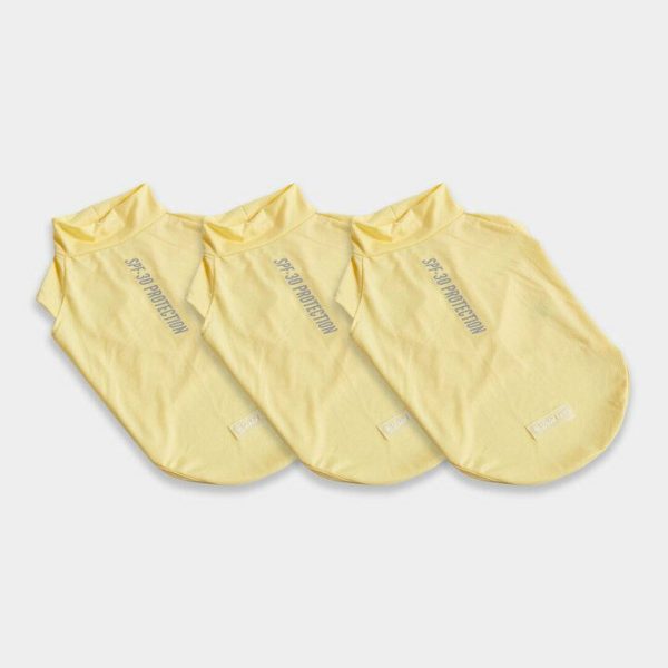 Sunblock Dog T-Shirt – Yellow | Spark Paws Dog T-Shirts Wear Dog T-Shirts